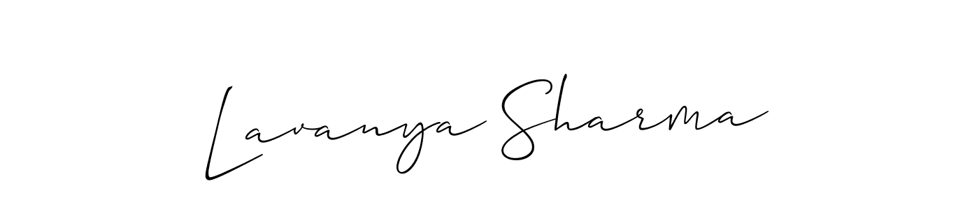 Similarly Allison_Script is the best handwritten signature design. Signature creator online .You can use it as an online autograph creator for name Lavanya Sharma. Lavanya Sharma signature style 2 images and pictures png