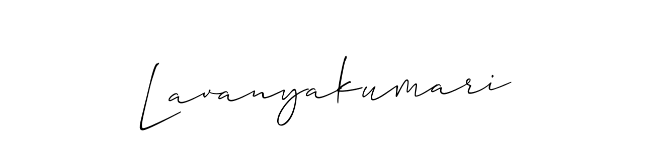 The best way (Allison_Script) to make a short signature is to pick only two or three words in your name. The name Lavanyakumari include a total of six letters. For converting this name. Lavanyakumari signature style 2 images and pictures png