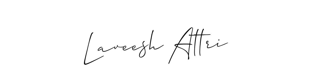 Also we have Laveesh Attri name is the best signature style. Create professional handwritten signature collection using Allison_Script autograph style. Laveesh Attri signature style 2 images and pictures png