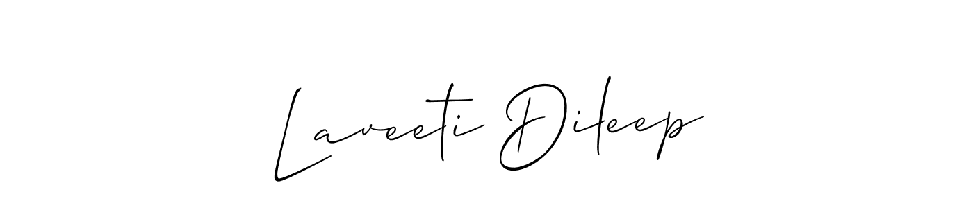 Also we have Laveeti Dileep name is the best signature style. Create professional handwritten signature collection using Allison_Script autograph style. Laveeti Dileep signature style 2 images and pictures png
