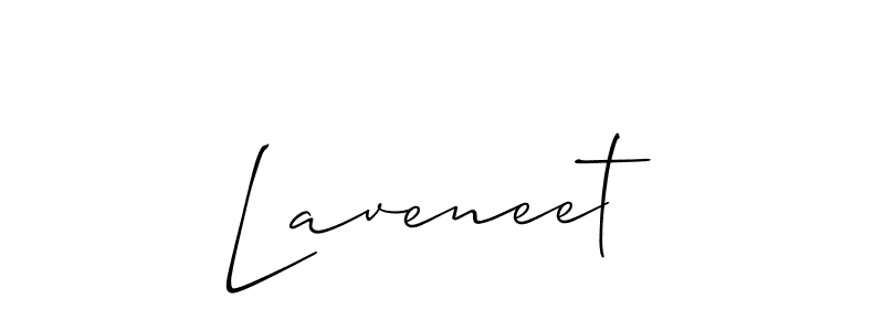 Make a beautiful signature design for name Laveneet. With this signature (Allison_Script) style, you can create a handwritten signature for free. Laveneet signature style 2 images and pictures png