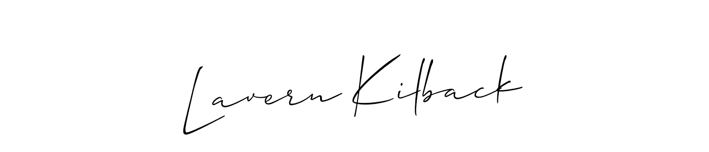 How to make Lavern Kilback signature? Allison_Script is a professional autograph style. Create handwritten signature for Lavern Kilback name. Lavern Kilback signature style 2 images and pictures png