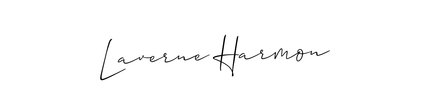 Laverne Harmon stylish signature style. Best Handwritten Sign (Allison_Script) for my name. Handwritten Signature Collection Ideas for my name Laverne Harmon. Laverne Harmon signature style 2 images and pictures png