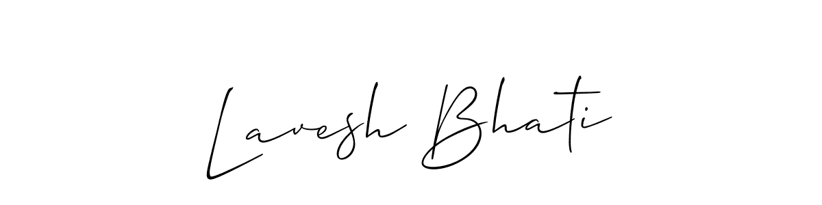You should practise on your own different ways (Allison_Script) to write your name (Lavesh Bhati) in signature. don't let someone else do it for you. Lavesh Bhati signature style 2 images and pictures png