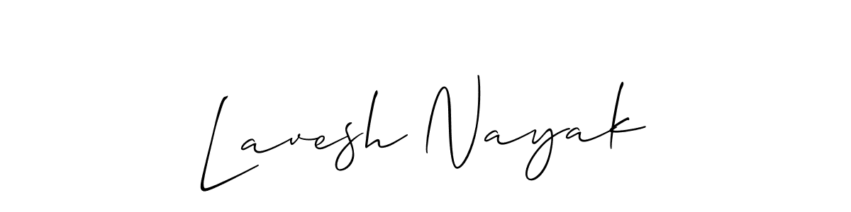 How to Draw Lavesh Nayak signature style? Allison_Script is a latest design signature styles for name Lavesh Nayak. Lavesh Nayak signature style 2 images and pictures png