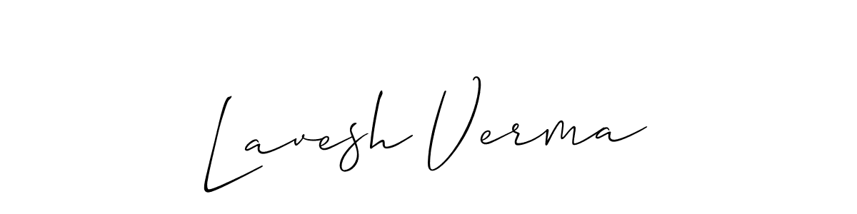 Design your own signature with our free online signature maker. With this signature software, you can create a handwritten (Allison_Script) signature for name Lavesh Verma. Lavesh Verma signature style 2 images and pictures png