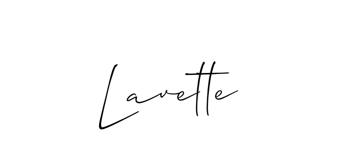 Lavette stylish signature style. Best Handwritten Sign (Allison_Script) for my name. Handwritten Signature Collection Ideas for my name Lavette. Lavette signature style 2 images and pictures png