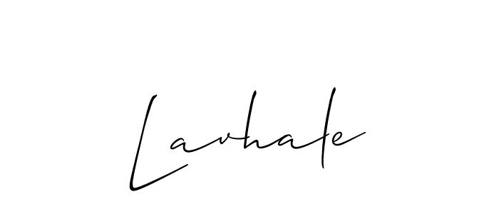 Design your own signature with our free online signature maker. With this signature software, you can create a handwritten (Allison_Script) signature for name Lavhale. Lavhale signature style 2 images and pictures png