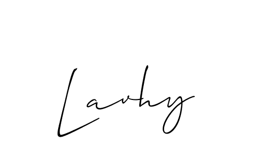 Lavhy stylish signature style. Best Handwritten Sign (Allison_Script) for my name. Handwritten Signature Collection Ideas for my name Lavhy. Lavhy signature style 2 images and pictures png