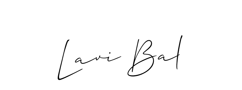 How to Draw Lavi Bal signature style? Allison_Script is a latest design signature styles for name Lavi Bal. Lavi Bal signature style 2 images and pictures png