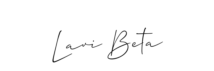 Best and Professional Signature Style for Lavi Beta. Allison_Script Best Signature Style Collection. Lavi Beta signature style 2 images and pictures png