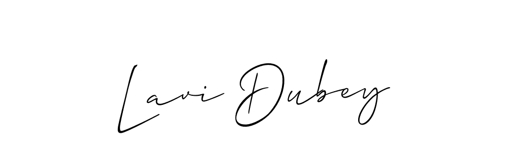 It looks lik you need a new signature style for name Lavi Dubey. Design unique handwritten (Allison_Script) signature with our free signature maker in just a few clicks. Lavi Dubey signature style 2 images and pictures png