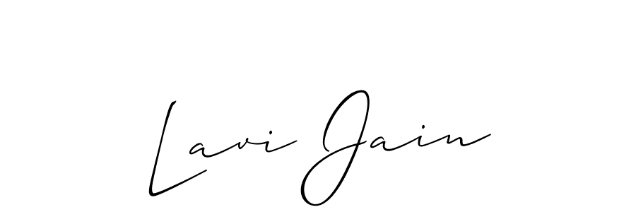 Best and Professional Signature Style for Lavi Jain. Allison_Script Best Signature Style Collection. Lavi Jain signature style 2 images and pictures png