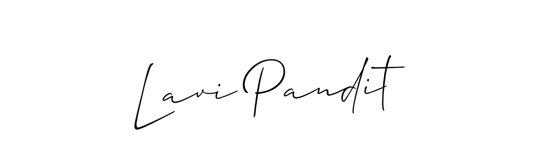 Design your own signature with our free online signature maker. With this signature software, you can create a handwritten (Allison_Script) signature for name Lavi Pandit. Lavi Pandit signature style 2 images and pictures png