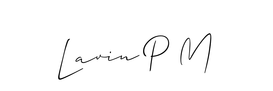 Make a beautiful signature design for name Lavin P M. Use this online signature maker to create a handwritten signature for free. Lavin P M signature style 2 images and pictures png