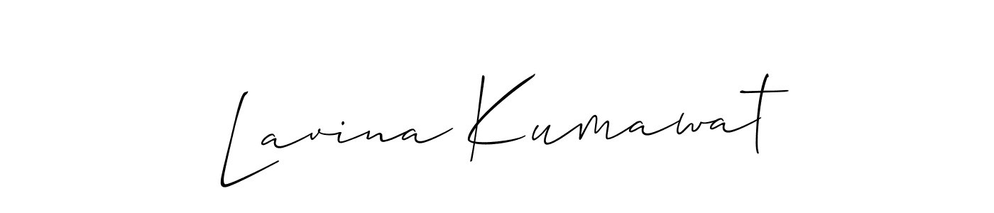 You can use this online signature creator to create a handwritten signature for the name Lavina Kumawat. This is the best online autograph maker. Lavina Kumawat signature style 2 images and pictures png