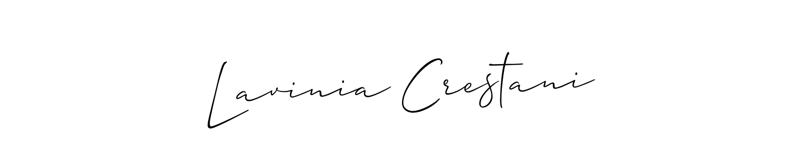 Make a beautiful signature design for name Lavinia Crestani. Use this online signature maker to create a handwritten signature for free. Lavinia Crestani signature style 2 images and pictures png
