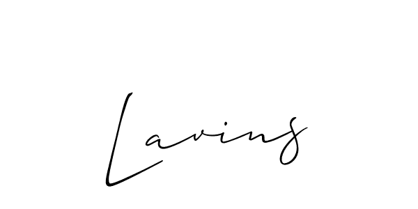 Make a beautiful signature design for name Lavins. With this signature (Allison_Script) style, you can create a handwritten signature for free. Lavins signature style 2 images and pictures png