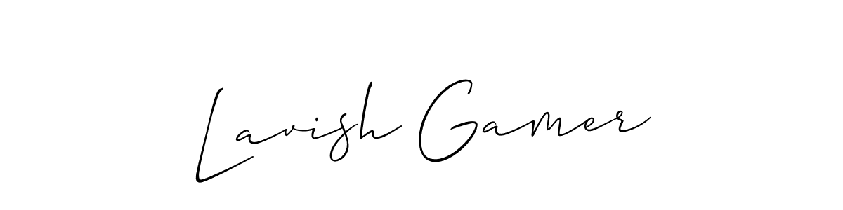 Lavish Gamer stylish signature style. Best Handwritten Sign (Allison_Script) for my name. Handwritten Signature Collection Ideas for my name Lavish Gamer. Lavish Gamer signature style 2 images and pictures png