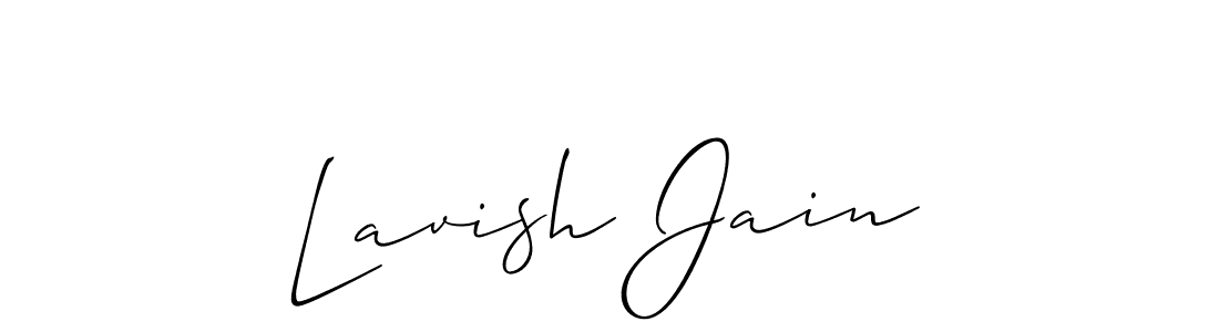 Also You can easily find your signature by using the search form. We will create Lavish Jain name handwritten signature images for you free of cost using Allison_Script sign style. Lavish Jain signature style 2 images and pictures png