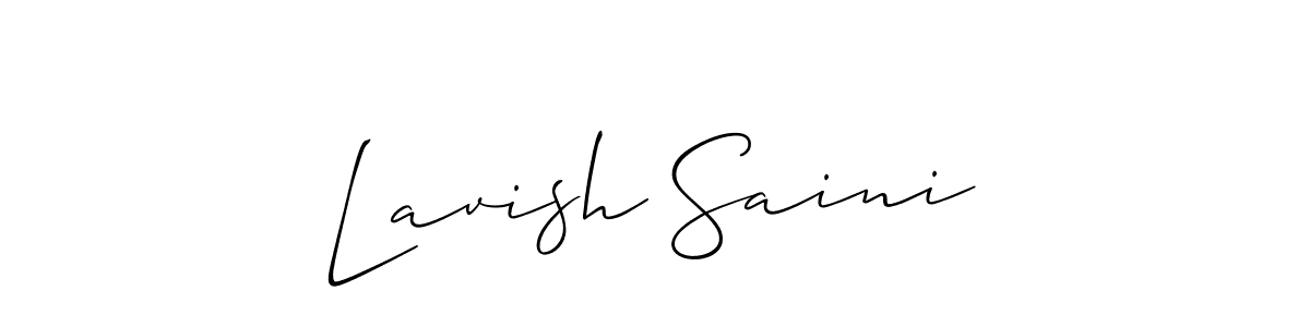 Once you've used our free online signature maker to create your best signature Allison_Script style, it's time to enjoy all of the benefits that Lavish Saini name signing documents. Lavish Saini signature style 2 images and pictures png