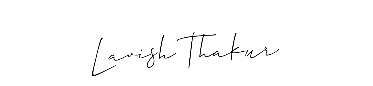 Lavish Thakur stylish signature style. Best Handwritten Sign (Allison_Script) for my name. Handwritten Signature Collection Ideas for my name Lavish Thakur. Lavish Thakur signature style 2 images and pictures png