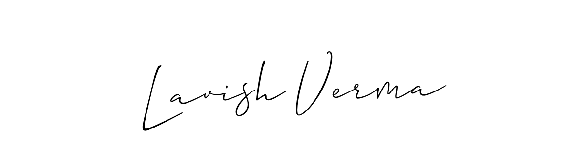 Once you've used our free online signature maker to create your best signature Allison_Script style, it's time to enjoy all of the benefits that Lavish Verma name signing documents. Lavish Verma signature style 2 images and pictures png