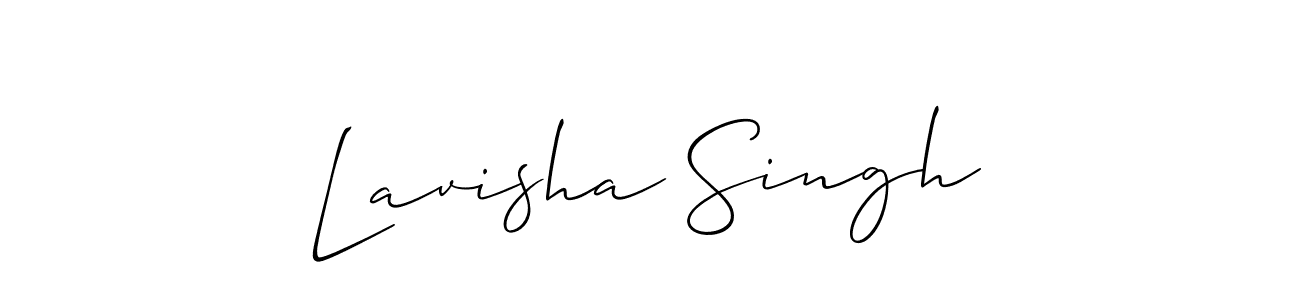 This is the best signature style for the Lavisha Singh name. Also you like these signature font (Allison_Script). Mix name signature. Lavisha Singh signature style 2 images and pictures png