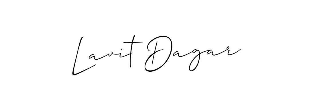 Lavit Dagar stylish signature style. Best Handwritten Sign (Allison_Script) for my name. Handwritten Signature Collection Ideas for my name Lavit Dagar. Lavit Dagar signature style 2 images and pictures png