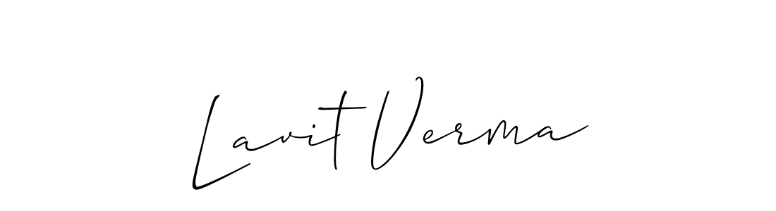 It looks lik you need a new signature style for name Lavit Verma. Design unique handwritten (Allison_Script) signature with our free signature maker in just a few clicks. Lavit Verma signature style 2 images and pictures png