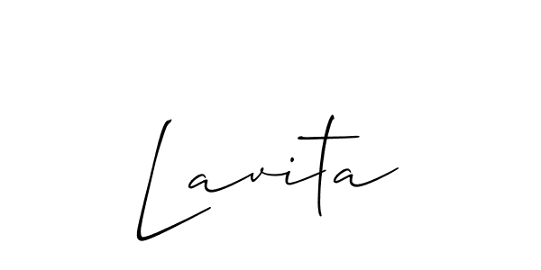 Best and Professional Signature Style for Lavita. Allison_Script Best Signature Style Collection. Lavita signature style 2 images and pictures png