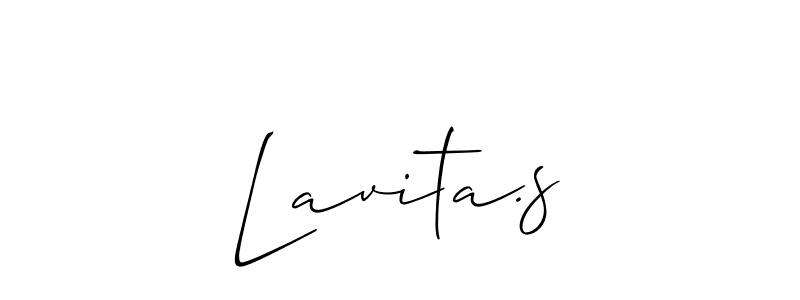 Similarly Allison_Script is the best handwritten signature design. Signature creator online .You can use it as an online autograph creator for name Lavita.s. Lavita.s signature style 2 images and pictures png