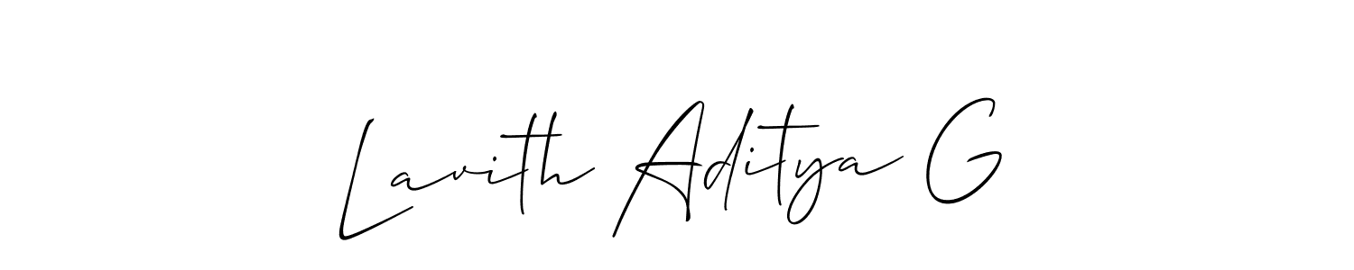 Make a beautiful signature design for name Lavith Aditya G. Use this online signature maker to create a handwritten signature for free. Lavith Aditya G signature style 2 images and pictures png