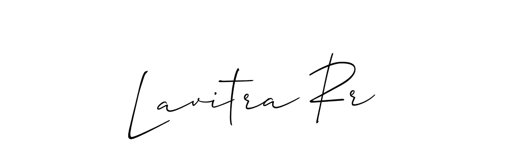 Make a beautiful signature design for name Lavitra Rr. With this signature (Allison_Script) style, you can create a handwritten signature for free. Lavitra Rr signature style 2 images and pictures png