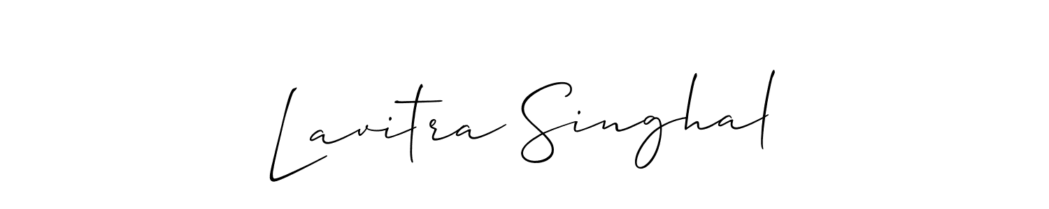 Best and Professional Signature Style for Lavitra Singhal. Allison_Script Best Signature Style Collection. Lavitra Singhal signature style 2 images and pictures png