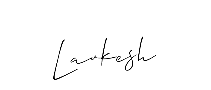 How to make Lavkesh signature? Allison_Script is a professional autograph style. Create handwritten signature for Lavkesh name. Lavkesh signature style 2 images and pictures png