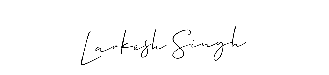 Allison_Script is a professional signature style that is perfect for those who want to add a touch of class to their signature. It is also a great choice for those who want to make their signature more unique. Get Lavkesh Singh name to fancy signature for free. Lavkesh Singh signature style 2 images and pictures png