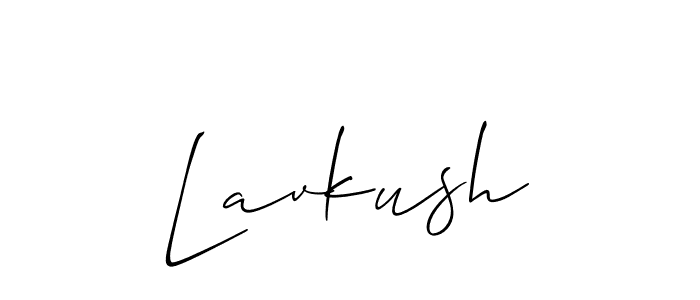 Make a beautiful signature design for name Lavkush. With this signature (Allison_Script) style, you can create a handwritten signature for free. Lavkush signature style 2 images and pictures png