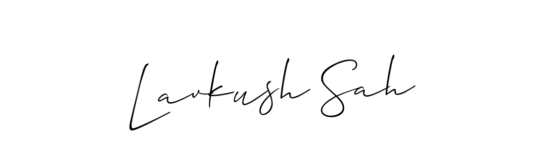 Use a signature maker to create a handwritten signature online. With this signature software, you can design (Allison_Script) your own signature for name Lavkush Sah. Lavkush Sah signature style 2 images and pictures png