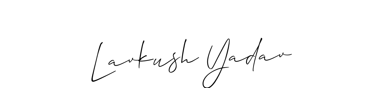 Similarly Allison_Script is the best handwritten signature design. Signature creator online .You can use it as an online autograph creator for name Lavkush Yadav. Lavkush Yadav signature style 2 images and pictures png