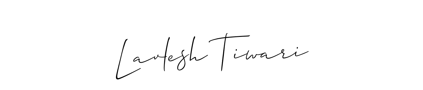 How to make Lavlesh Tiwari name signature. Use Allison_Script style for creating short signs online. This is the latest handwritten sign. Lavlesh Tiwari signature style 2 images and pictures png