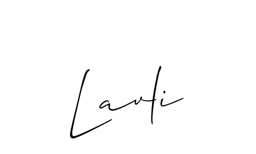 Use a signature maker to create a handwritten signature online. With this signature software, you can design (Allison_Script) your own signature for name Lavli. Lavli signature style 2 images and pictures png