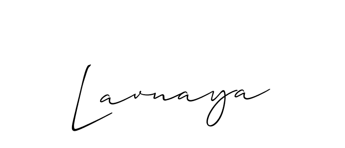 Design your own signature with our free online signature maker. With this signature software, you can create a handwritten (Allison_Script) signature for name Lavnaya. Lavnaya signature style 2 images and pictures png