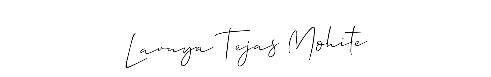 How to Draw Lavnya Tejas Mohite signature style? Allison_Script is a latest design signature styles for name Lavnya Tejas Mohite. Lavnya Tejas Mohite signature style 2 images and pictures png