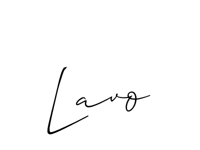 Design your own signature with our free online signature maker. With this signature software, you can create a handwritten (Allison_Script) signature for name Lavo. Lavo signature style 2 images and pictures png