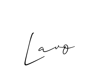 Design your own signature with our free online signature maker. With this signature software, you can create a handwritten (Allison_Script) signature for name Lavo. Lavo signature style 2 images and pictures png