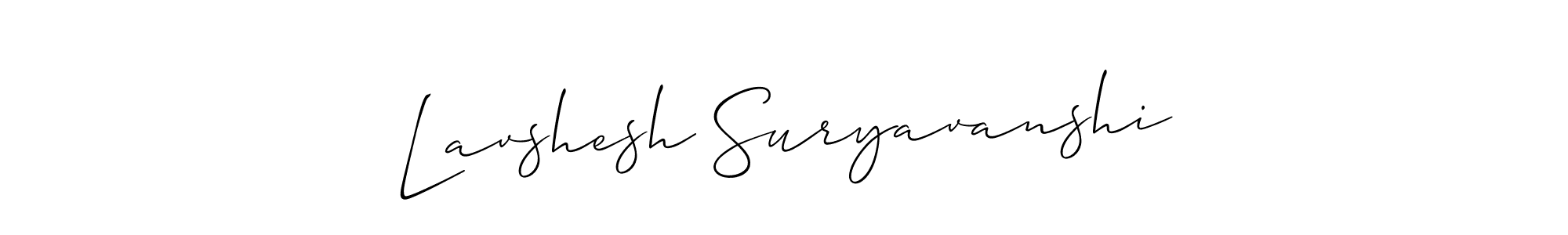 Also You can easily find your signature by using the search form. We will create Lavshesh Suryavanshi name handwritten signature images for you free of cost using Allison_Script sign style. Lavshesh Suryavanshi signature style 2 images and pictures png