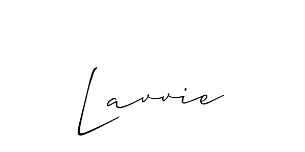 Design your own signature with our free online signature maker. With this signature software, you can create a handwritten (Allison_Script) signature for name Lavvie. Lavvie signature style 2 images and pictures png