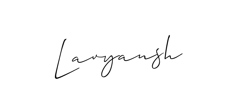 Design your own signature with our free online signature maker. With this signature software, you can create a handwritten (Allison_Script) signature for name Lavyansh. Lavyansh signature style 2 images and pictures png