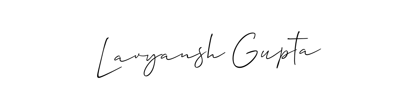 Make a short Lavyansh Gupta signature style. Manage your documents anywhere anytime using Allison_Script. Create and add eSignatures, submit forms, share and send files easily. Lavyansh Gupta signature style 2 images and pictures png